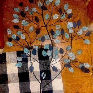 Tree wall art / decor 3D blue shades